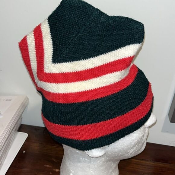 Japan Made Vintage Toboggan Knit Ski Snowboard Holiday Beanie Cap Hat Retro - Picture 1 of 6